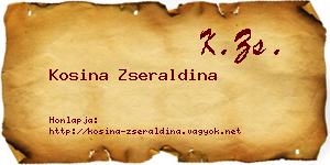 Kosina Zseraldina névjegykártya
